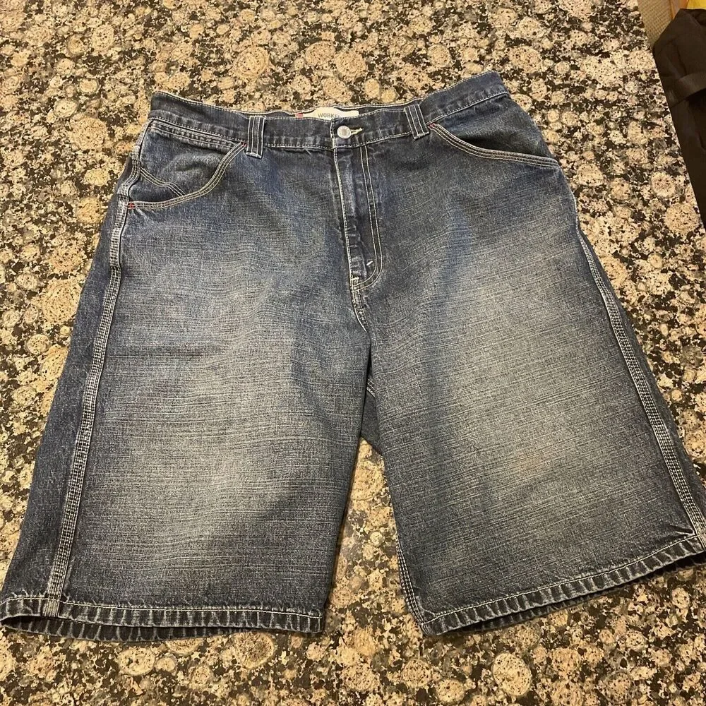 Levi's VINTAGE 1990s RED TAB‎ Jean Shorts Size 34 Triple Stitched